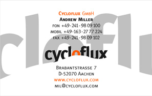 Visitenkarte Cycloflux 