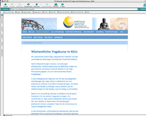 Website für das kheyala Institut Köln
